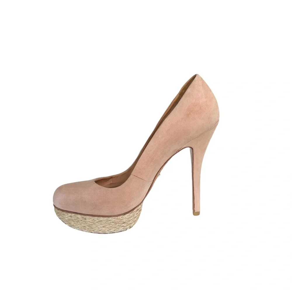SCHUTZ Pumps Suede Leather Platform Heels